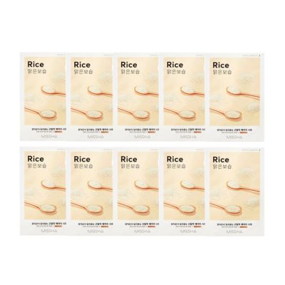 MISSHA Airy Fit Sheet Mask – Rice (Brightening & Nourishing) x 10pcs